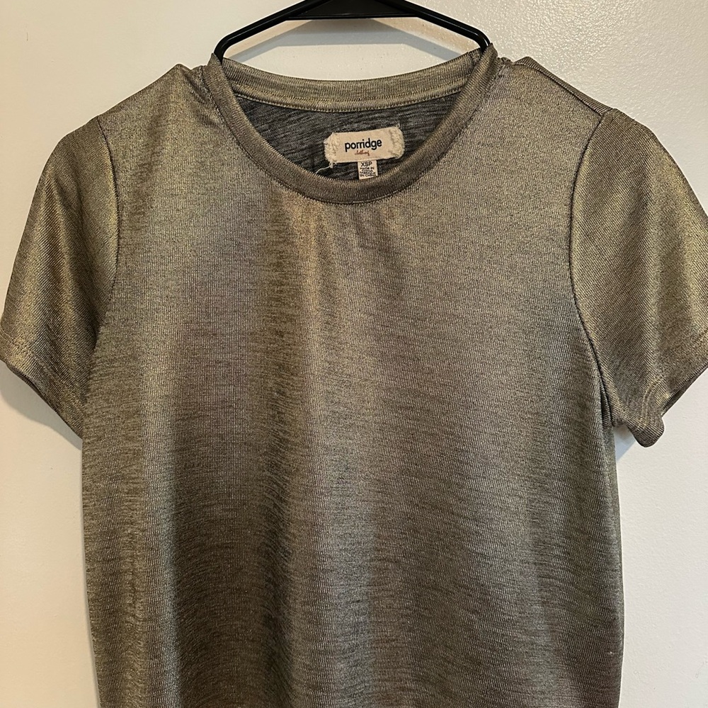 Metallic Gold Women's Top